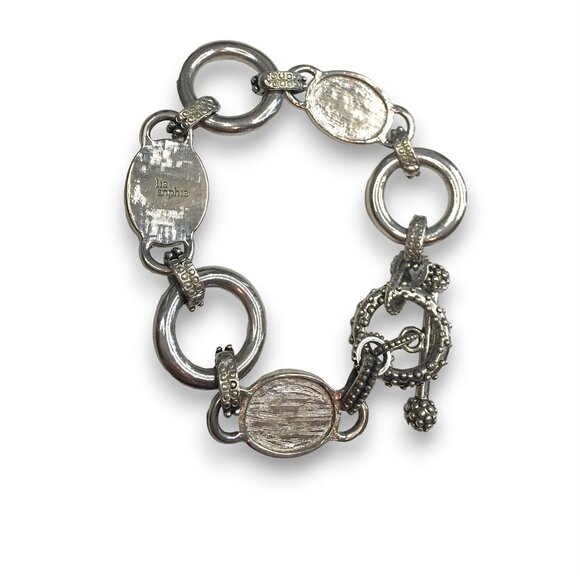 2pc- Lia Sophia Epiphany Abalone Rhinestone Bracelet & Lia Sophia chain Necklace - Picture 5 of 7